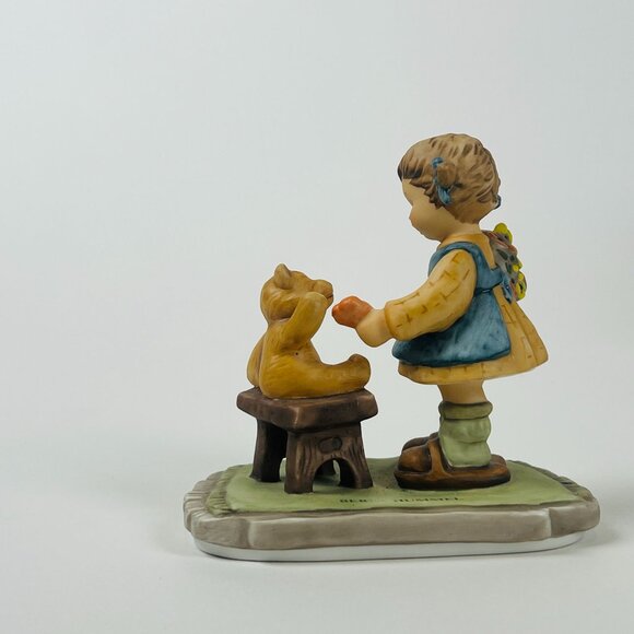 Hummel Goebel 1998 "With Love" BH 66 Figurine Girl & Teddy Bear  Porcelain - Picture 2 of 10